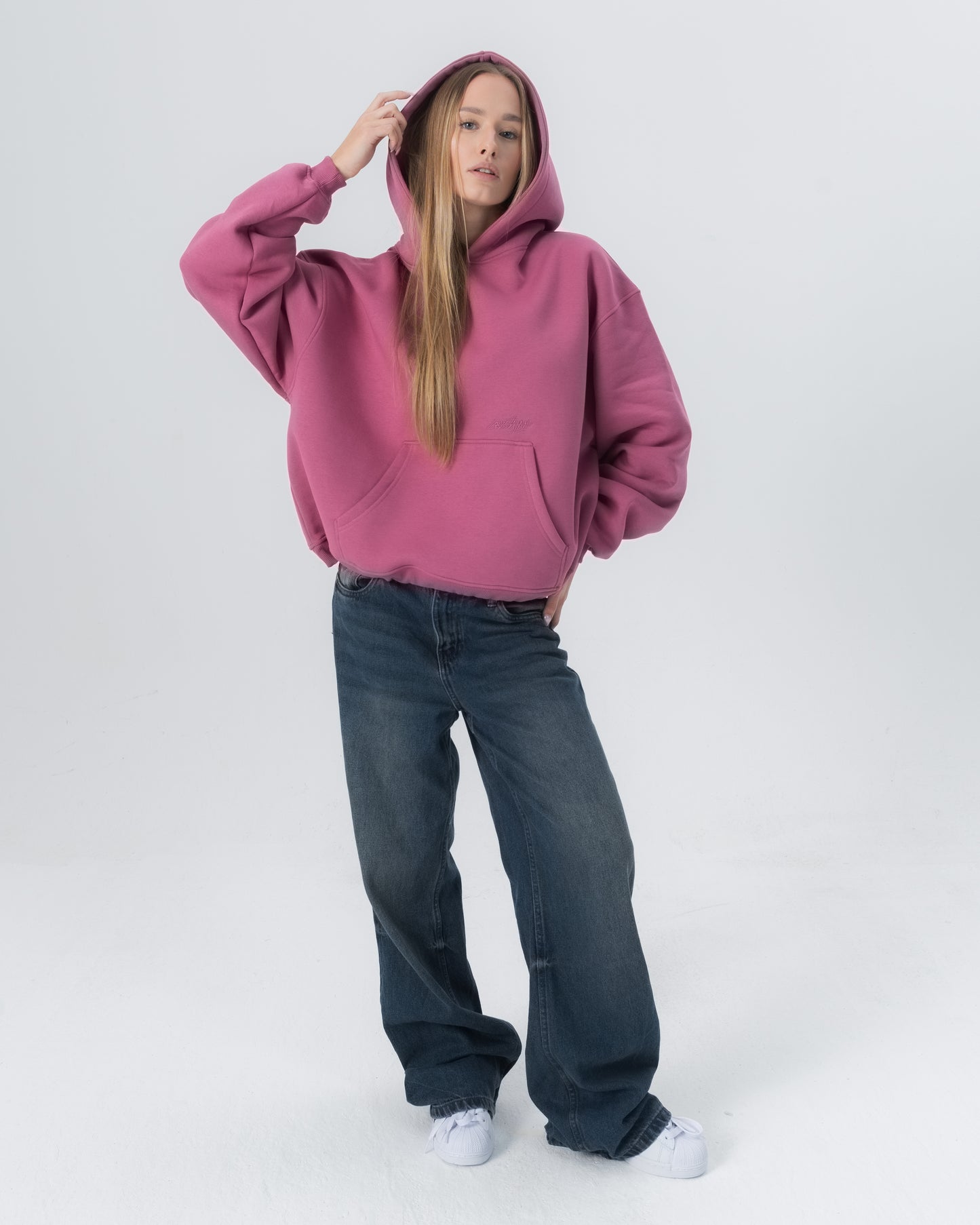 CRYSTALAND ESSENTIAL DUSTY ROSE HOODIE