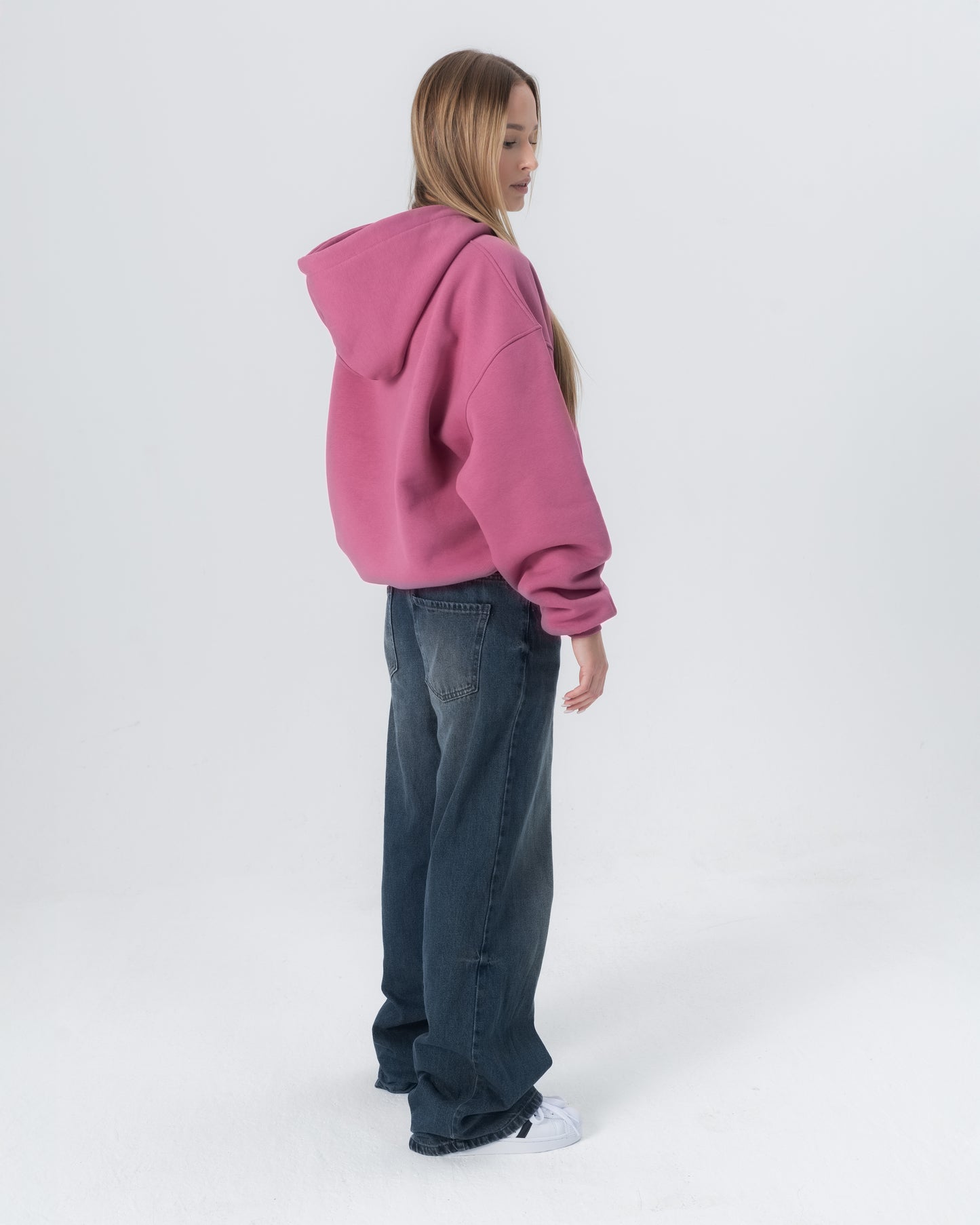 CRYSTALAND ESSENTIAL DUSTY ROSE HOODIE