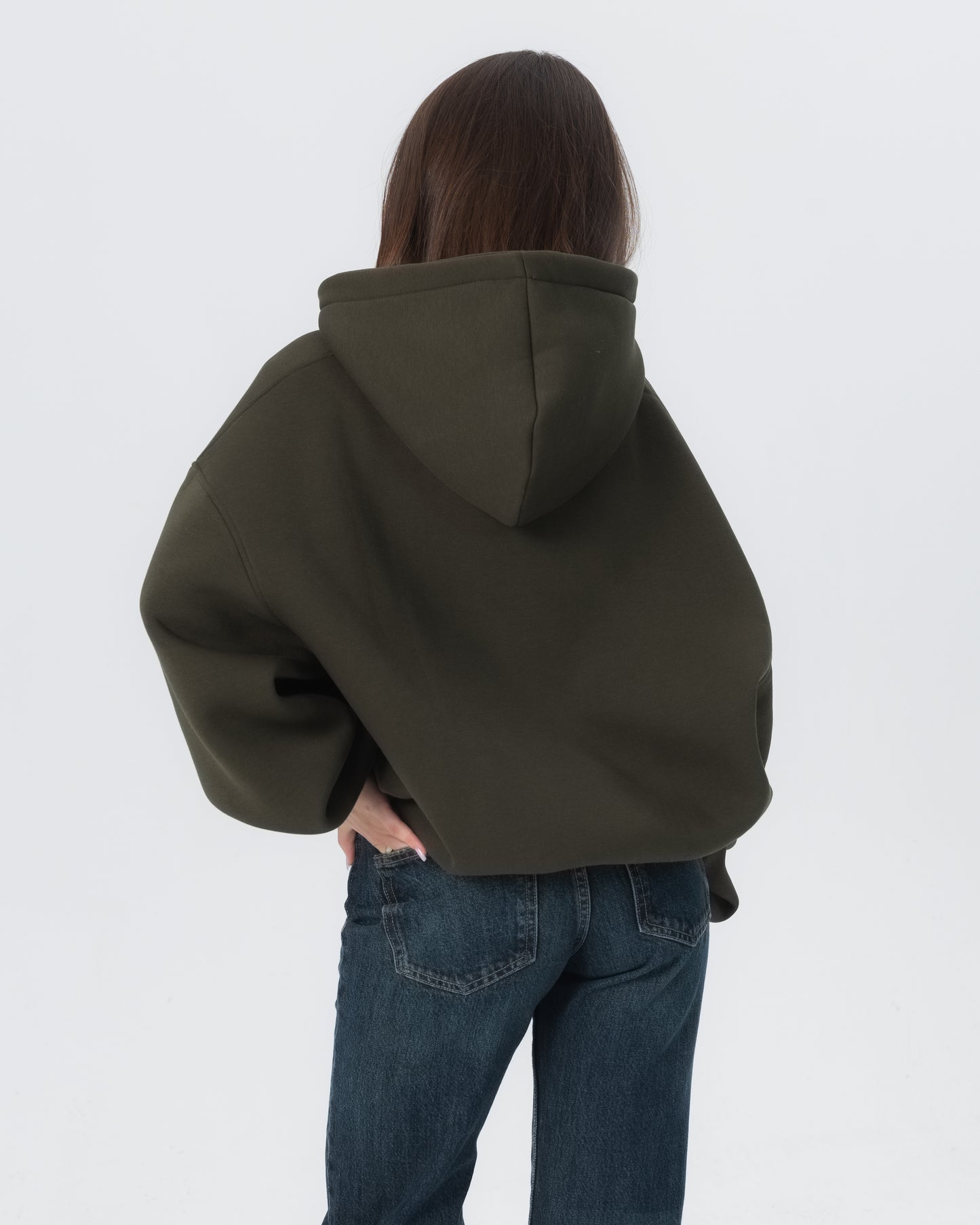 CRYSTALAND ESSENTIAL KHAKI HOODIE