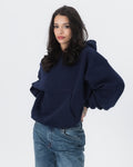 CRYSTALAND ESSENTIAL DARK NAVY HOODIE