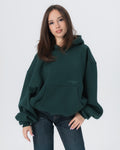 CRYSTALAND ESSENTIAL FOREST GREEN HOODIE