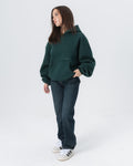 CRYSTALAND ESSENTIAL FOREST GREEN HOODIE