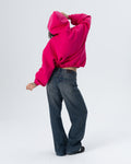CRYSTALAND BASIC HOT PINK HOODIE