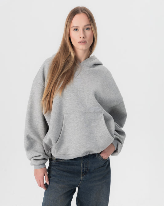 CRYSTALAND ESSENTIAL GREY HOODIE