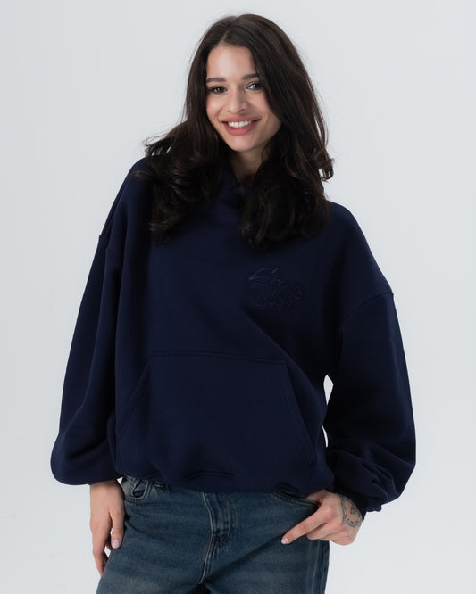 CRYSTALAND BASIC DARK NAVY HOODIE