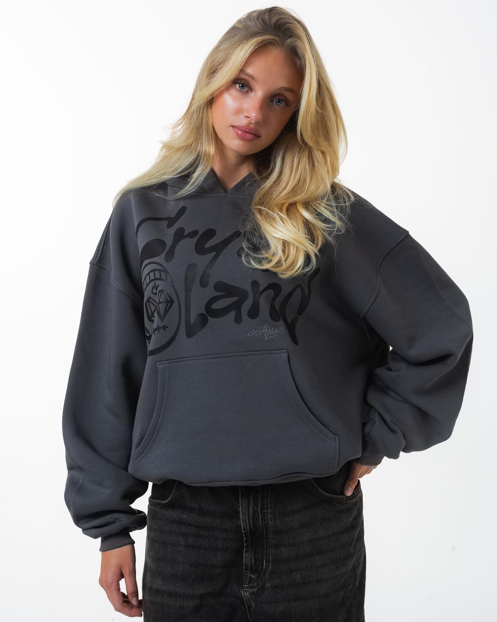 CRYSTALAND SHADOW GREY HOODIE