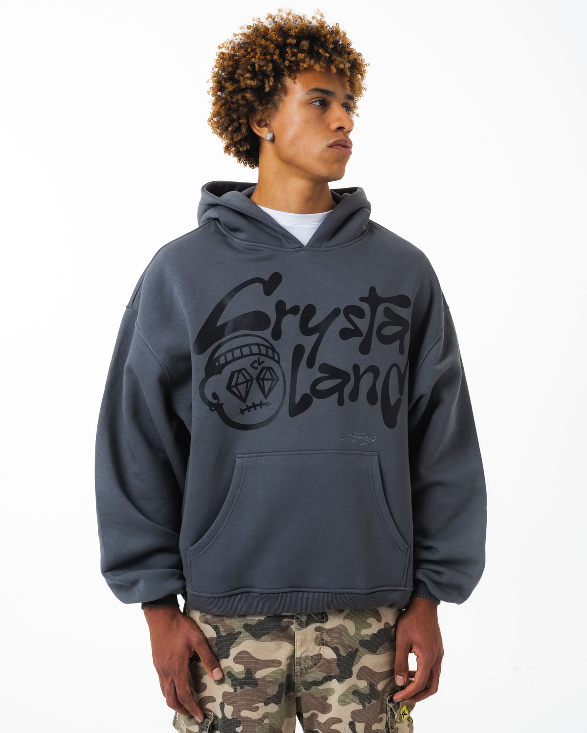 CRYSTALAND SHADOW GREY HOODIE