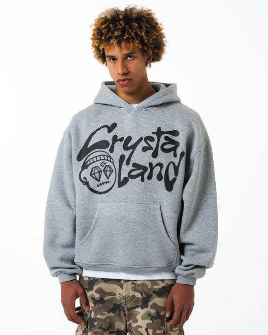 CRYSTALAND GREY HOODIE