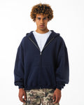 CRYSTALAND ESSENTIAL DARK NAVY ZIP HOODIE