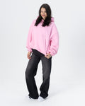 CRYSTALAND ESSENTIAL BABY PINK HOODIE