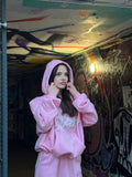 CRYSTALAND BABY PINK HOODIE