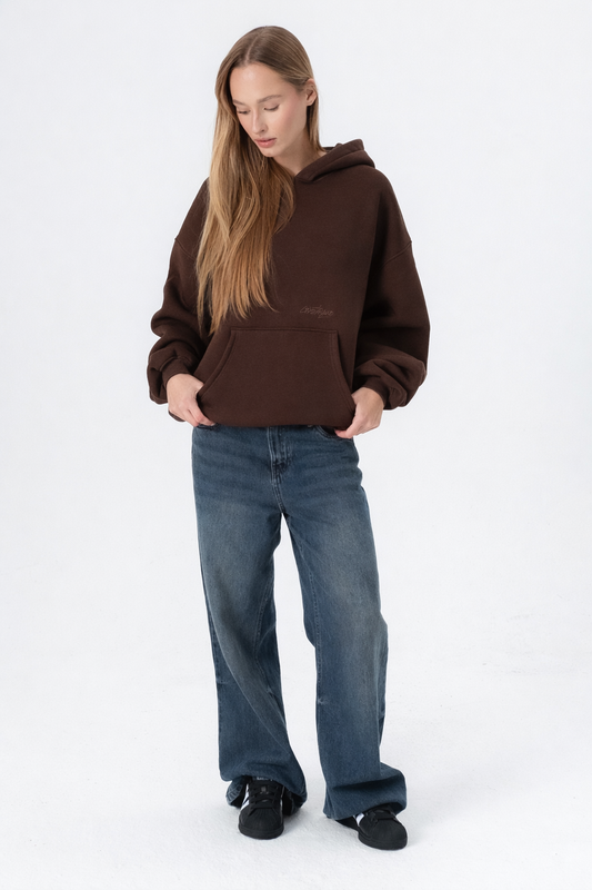 CRYSTALAND ESSENTIAL DARK CHOCOLATE HOODIE