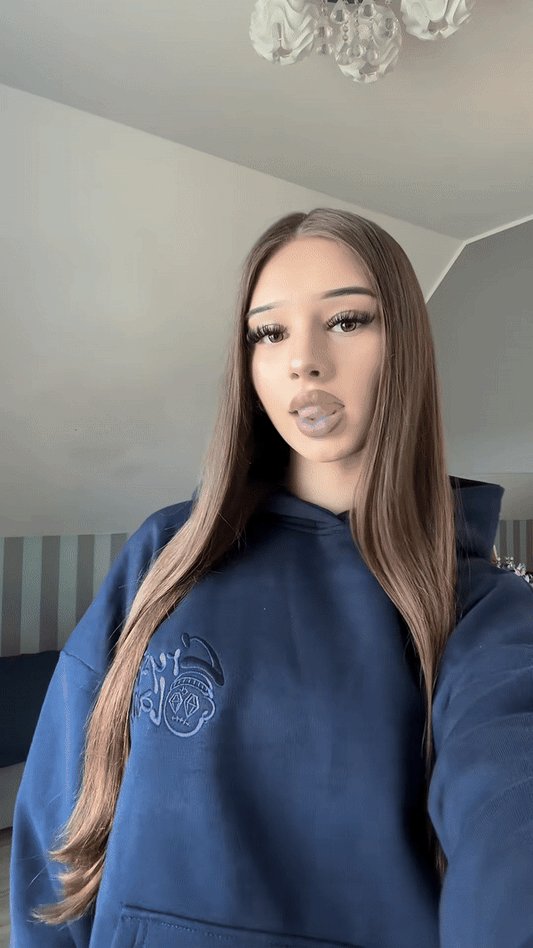 CRYSTALAND BASIC DARK NAVY HOODIE