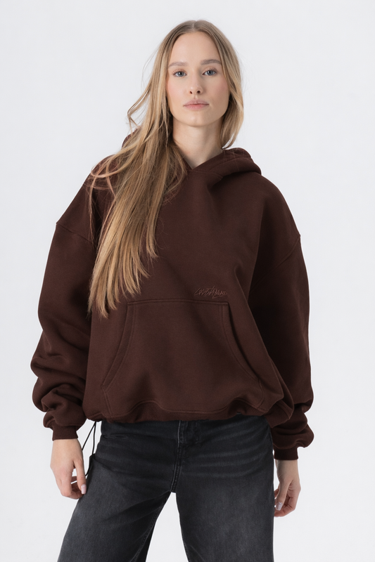 CRYSTALAND ESSENTIAL DARK CHOCOLATE HOODIE