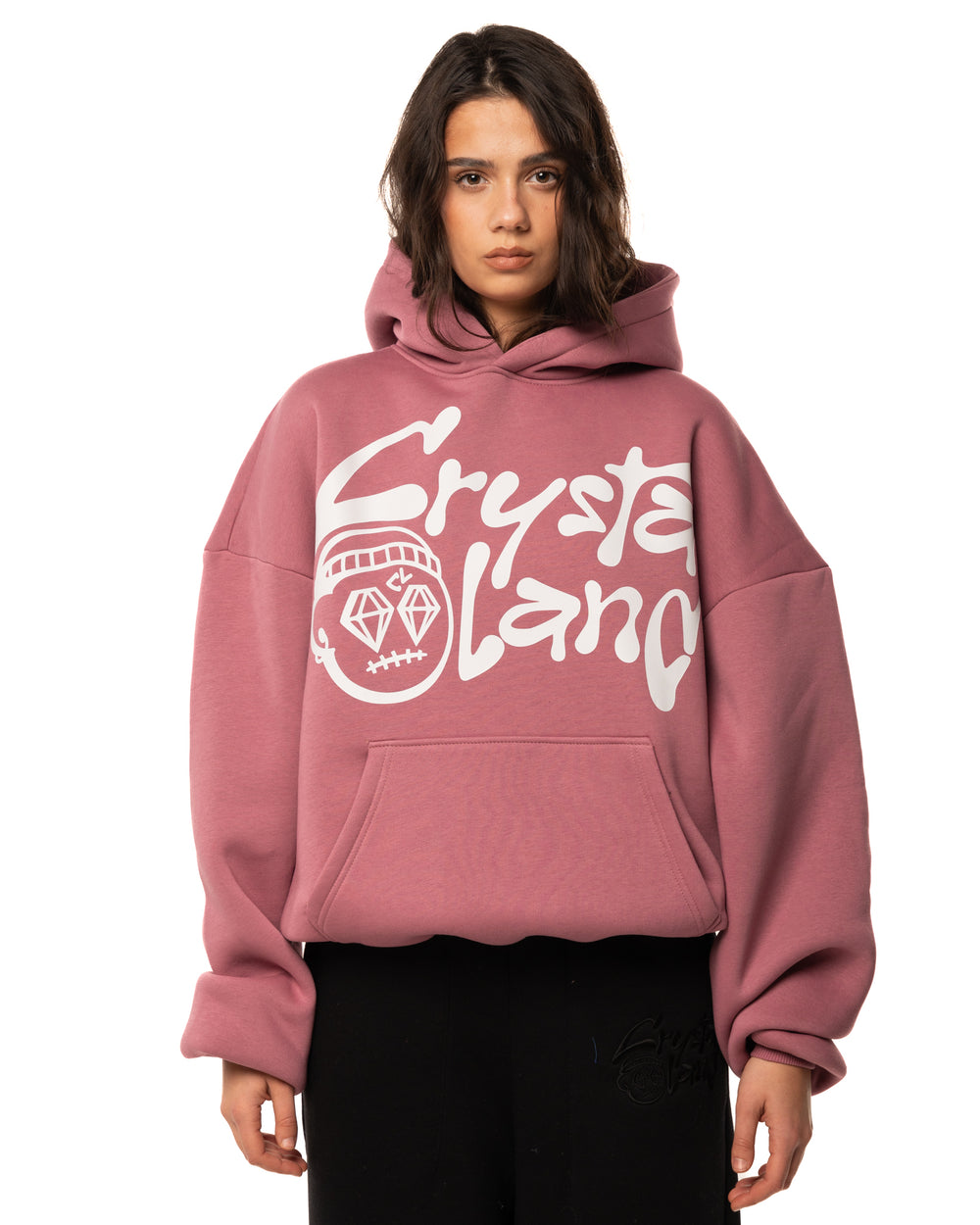 CRYSTALAND DUSTY ROSE HOODIE