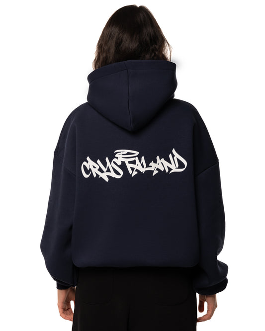 CRYSTALAND DARK NAVY HOODIE